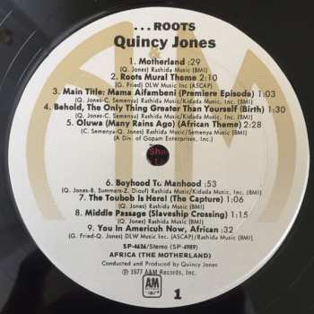 LP Quincy Jones: Roots (The Saga Of An American Family)