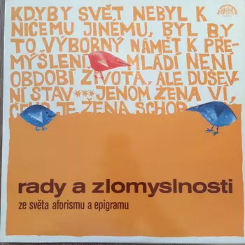 Rady A Zlomyslnosti Ze Světa Aforismu A Epigramu