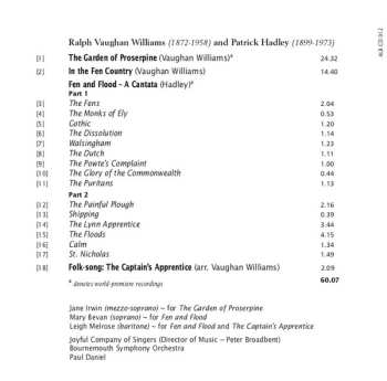 CD Ralph Vaughan Williams: The Garden Of Proserpine / In The Fen Country / Fen And Flood