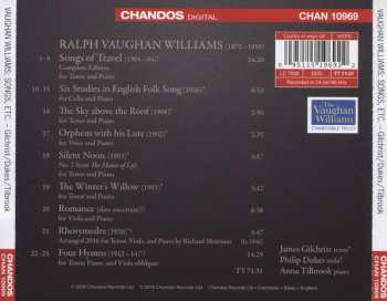CD Ralph Vaughan Williams: Songs Of Travel: Songs And Chamber Works