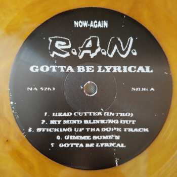 LP R.A.N.: Gotta Be Lyrical CLR