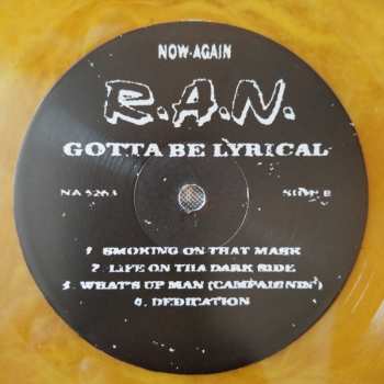LP R.A.N.: Gotta Be Lyrical CLR