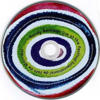 DVD Randy Bachman: Live At The Festival International De Jazz De Montreal