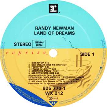 LP Randy Newman: Land Of Dreams