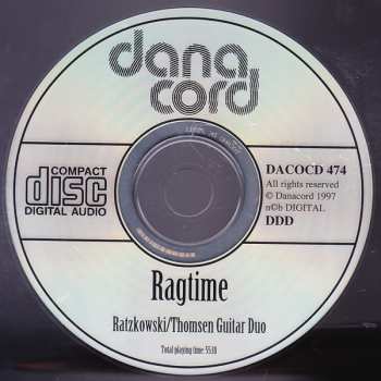 CD Ratzkowski/Thomsen Guitar Duo: Ragtime