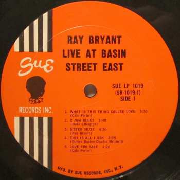 CD Ray Bryant: Live At Basin Street East