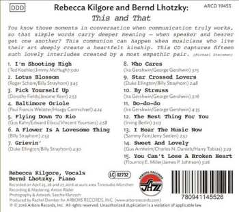 CD Rebecca Kilgore: This And That