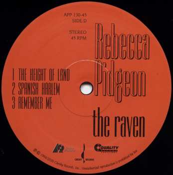 2LP Rebecca Pidgeon: The Raven