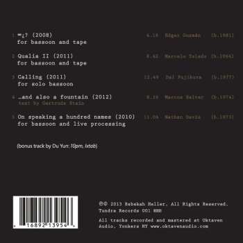 CD Rebekah Heller: 100 Names