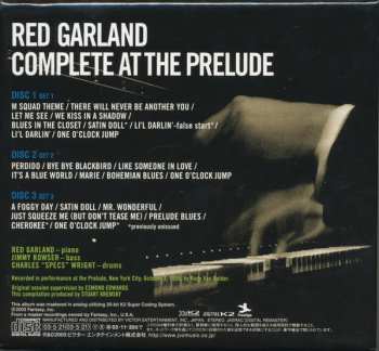 3CD/Box Set Red Garland: Complete At The Prelude LTD