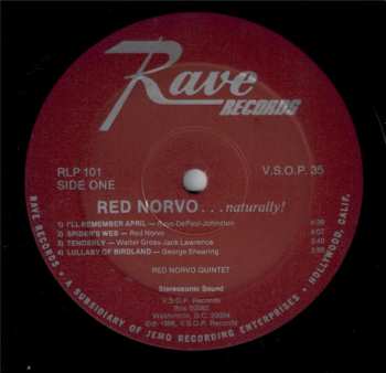 LP Red Norvo Quintet: Norvo... Naturally!