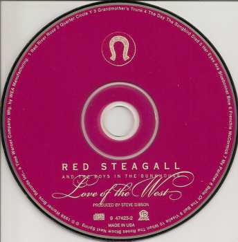 CD Red Steagall And The Boys In The Bunkhouse: Love Of The West