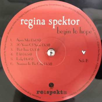 LP Regina Spektor: Begin To Hope