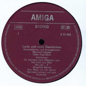 LP Reinhard Lakomy: Lacky Und Seine Geschichten