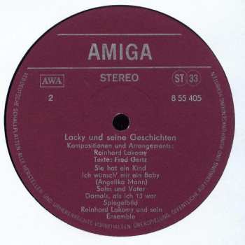 LP Reinhard Lakomy: Lacky Und Seine Geschichten