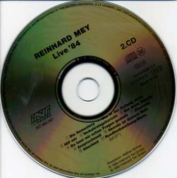 2CD Reinhard Mey: Live '84