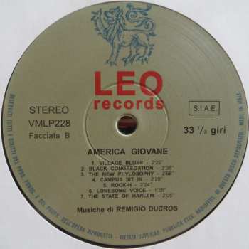 LP Remigio Ducros: America Giovane