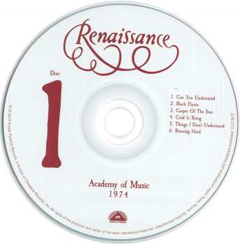 2CD Renaissance: Academy Of Music 1974