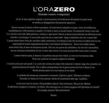 CD Renato Zero: L'Orazero