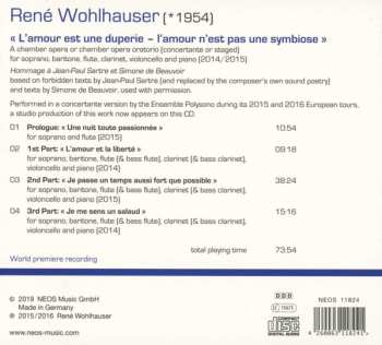 CD René Wohlhauser: « L’amour Est Une Duperie – L’amour N’est Pas Une Symbiose »