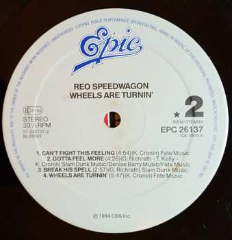 LP REO Speedwagon: Wheels Are Turnin'