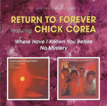 2CD Return To Forever: Where Have I Known You Before / No Mystery 