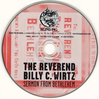 CD Reverend Billy C. Wirtz: Sermon From Bethlehem