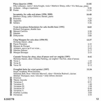 CD Nicholas Daniel: Piano Quartet • Incantatio • Frenglish Suite