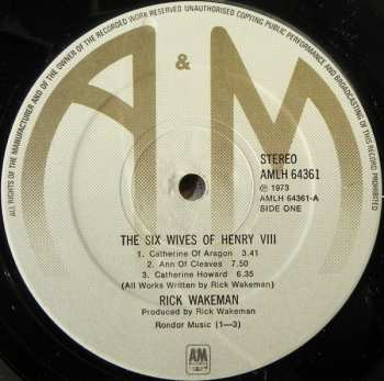 LP Rick Wakeman: The Six Wives Of Henry VIII