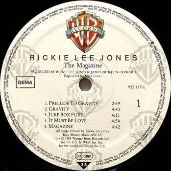 LP Rickie Lee Jones: The Magazine