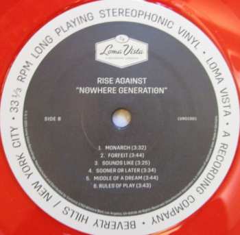 LP Rise Against: Nowhere Generation LTD | CLR