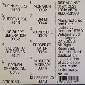 LP Rise Against: Nowhere Generation LTD | CLR