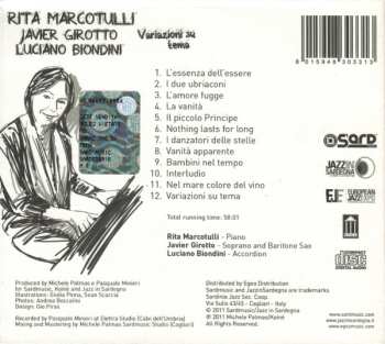 CD Rita Marcotulli: Variazioni Su Tema