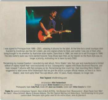 CD Rob Tognoni: The Lost Album DIGI