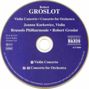 CD Brussels Philharmonic: Concerto For Orchestra; Violin Concerto