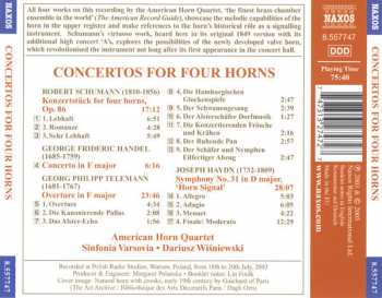 CD Robert Schumann: Concertos For Four Horns