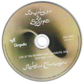 3CD/Blu-ray Robin Trower: Bridge Of Sighs (50th Anniversary Edition)