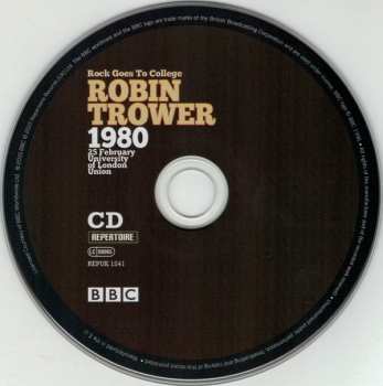 CD/DVD Robin Trower: Rock Goes To College - 1980 25 February University Of London Union