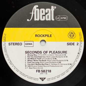 LP Rockpile: Seconds Of Pleasure