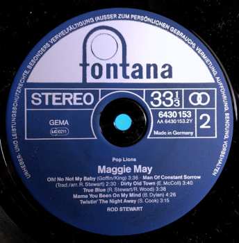 LP Rod Stewart: Maggie May