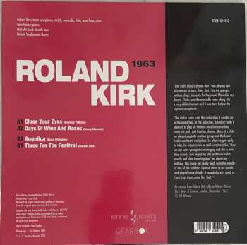 LP Roland Kirk: Live At Ronnie Scott's, 1963