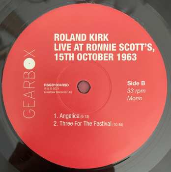 LP Roland Kirk: Live At Ronnie Scott's, 1963