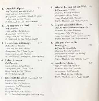 CD Rolf Und Seine Freunde: Oma Liebt Opapa (...Mit Musik Jung Bleiben)