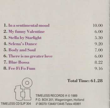 CD Ronnie Mathews Trio: Selena's Dance