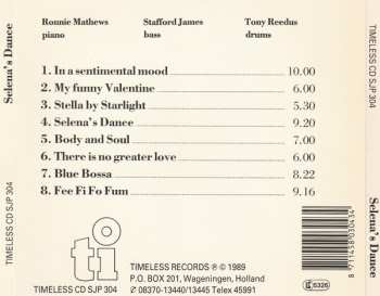 CD Ronnie Mathews Trio: Selena's Dance