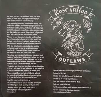 2LP Rose Tattoo: Outlaws CLR | LTD