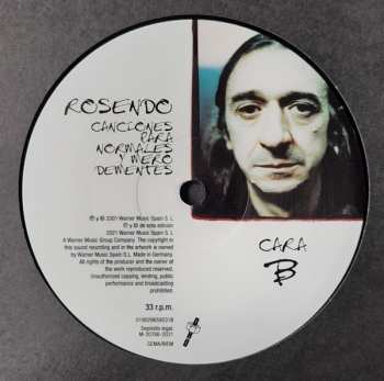 LP/CD Rosendo: Canciones Para Normales Y Mero Dementes