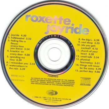 CD Roxette: Joyride