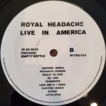 LP Royal Headache: Live In America LTD