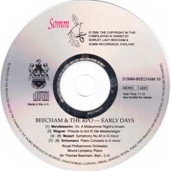 CD Royal Philharmonic Orchestra:  The Early Days